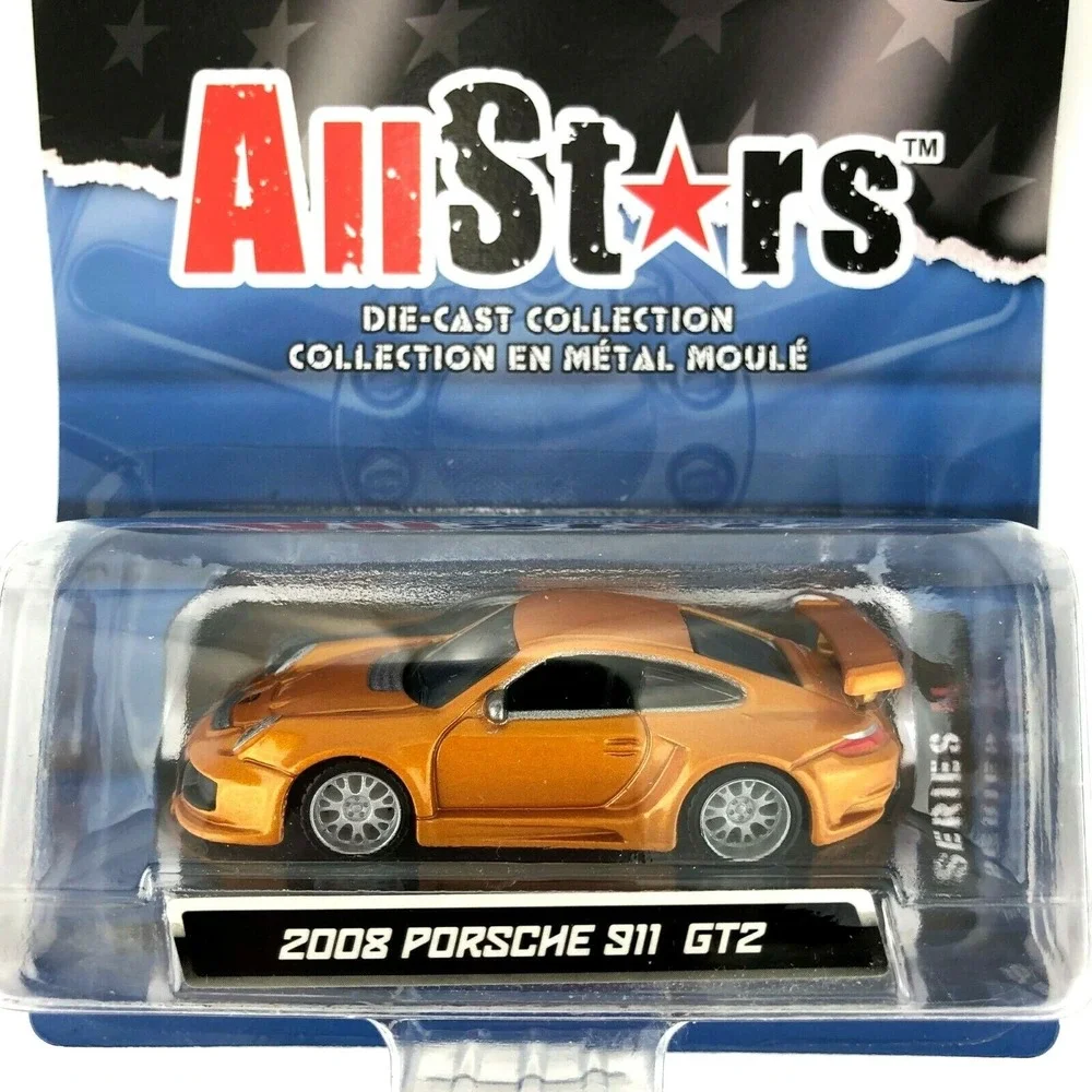 Maisto All Stars 2008 '08 Porsche 911 GT2 Car‎ Orange/Copper Die Cast 1/64 Scale